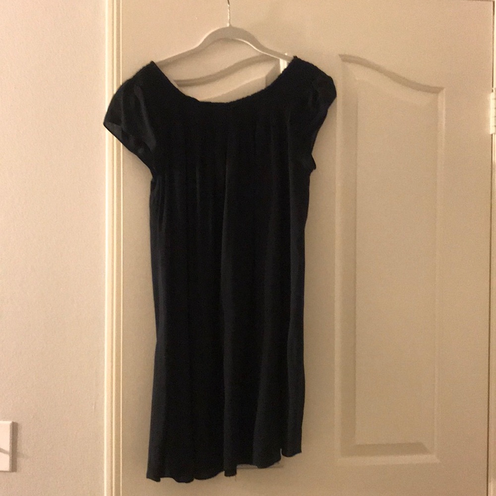 Tallish black cotton dress